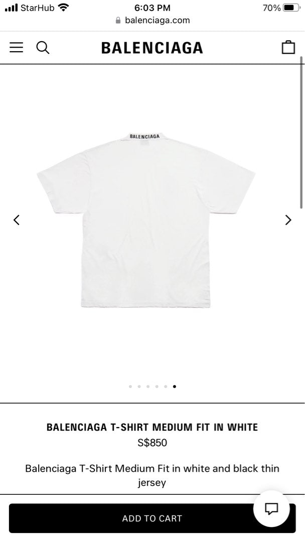 Balenciaga T-shirt, view 10