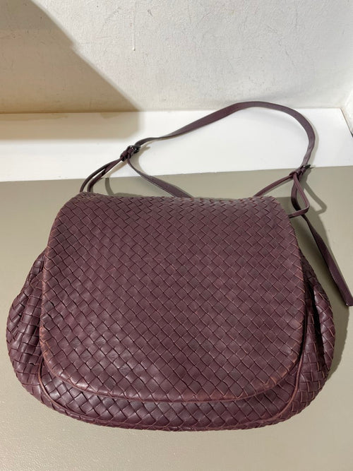 Bottega Veneta Bottega drawstring Flap Bag — pre-owned, Well used