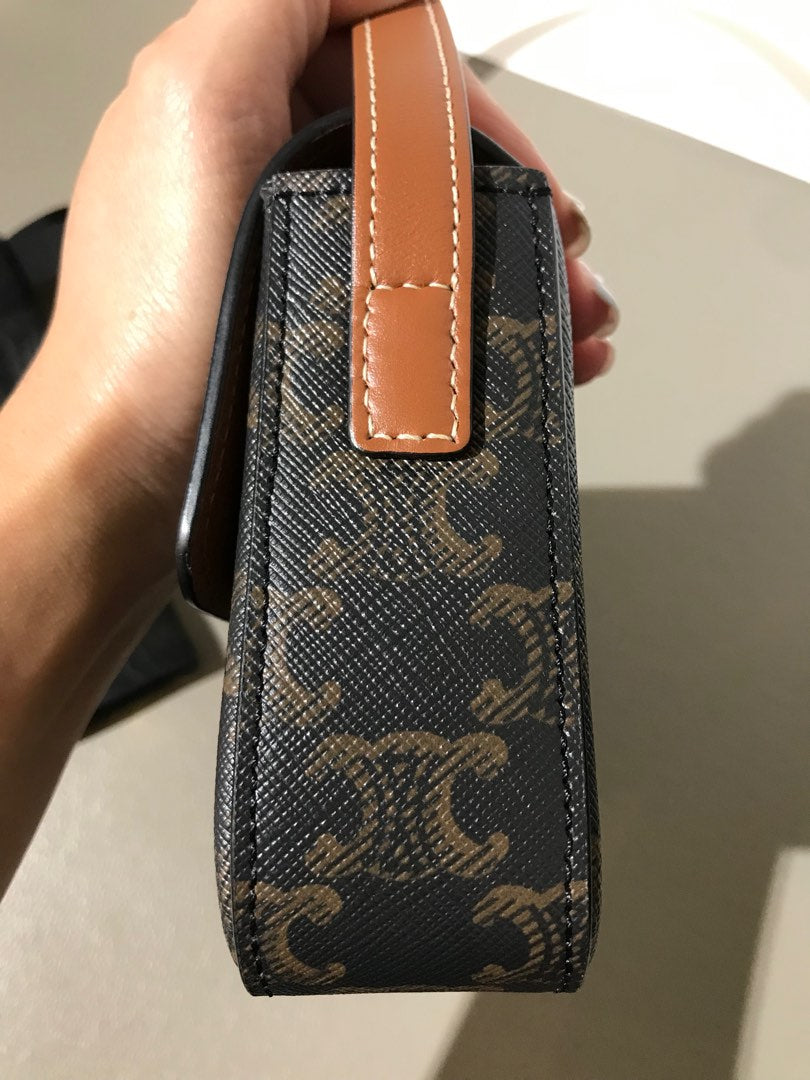 Celine Claude Shoulder Bag, view 3