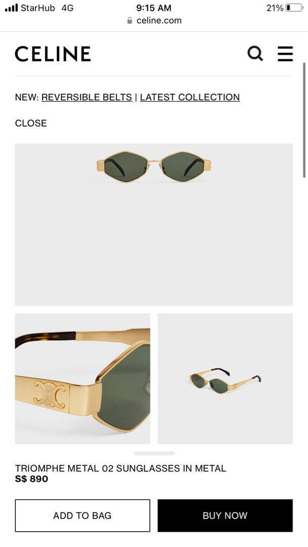 Celine Sunglassses, view 10