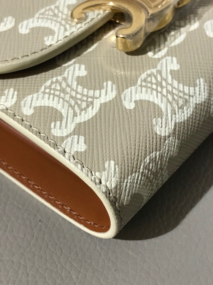Celine Triomphe Small Wallet, view 4