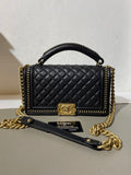 Chanel Chanel Boy With Handle — pre-owned, Lightly used
