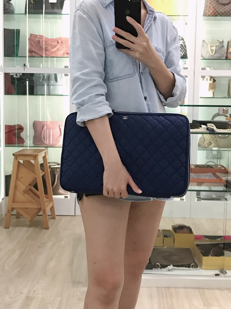 Chanel Laptop/Travel Clutch, view 13