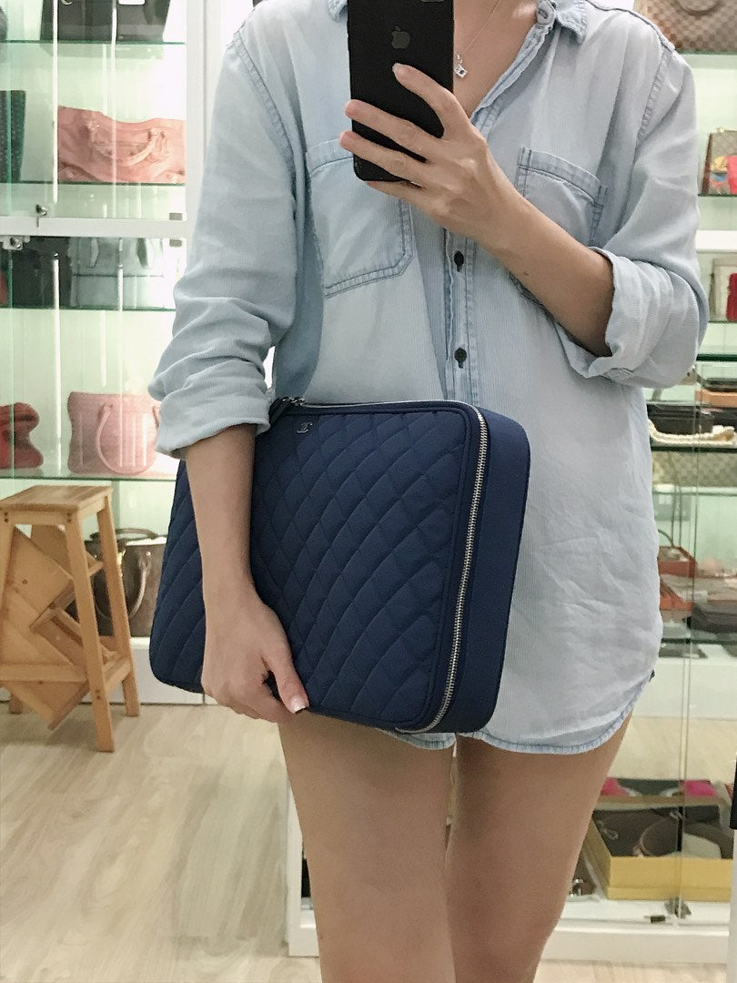 Chanel Laptop/Travel Clutch, view 12