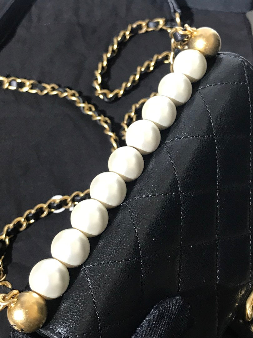 Chanel Pearl Flap Bag, view 8