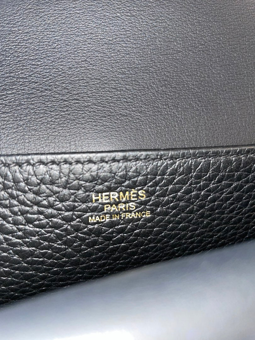 Hermes Halzan 25 Black Ghw, view 3