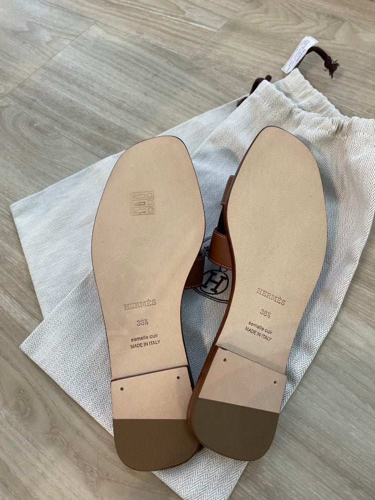 Hermes Oran Sandal Gold, view 9