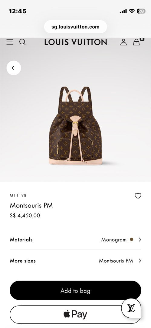 Lv Montsouris Backpack PM, view 15
