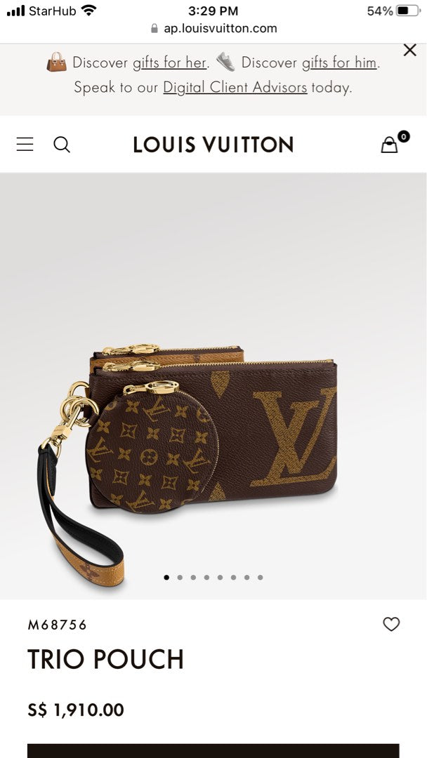 Lv Trio Pouch, view 4